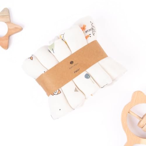 Organic Cotton Muslin Baby Cloth Wipes (Pack of 6)
