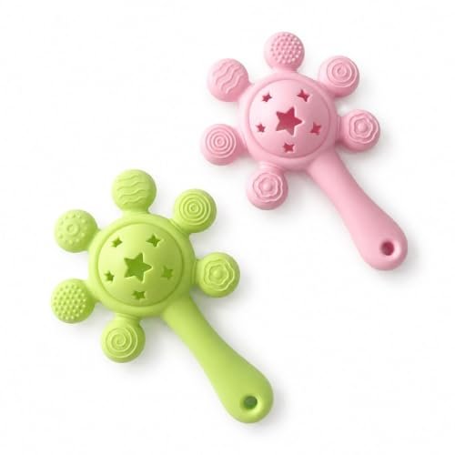 Babyhug Silicone Teether with Rattle