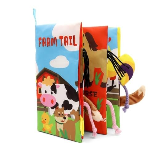 Babyoye Soft Fabric Activity Book with Crinkle Pages