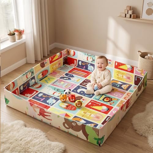 Babysafe Folding Foam Play Mat 6mm Thick 1.2m x 1.2m
