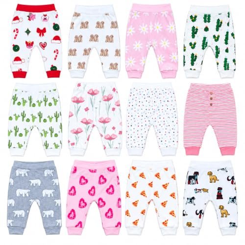 FirstCry Organic Cotton Baby Joggers (9-12 Months)